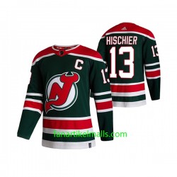 New Jersey Devils Trikot Nico Hischier 13 Adidas 2021 Reverse Retro Authentic New Jersey Devils Trikot Nico Hischier 13 Adidas 2021 Reverse Retro Authentic