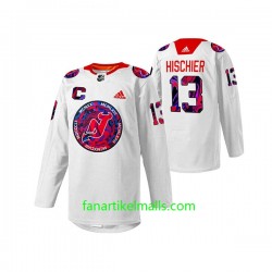 New Jersey Devils Trikot Nico Hischier 13 Adidas 2022 Gender Equality Night Weiß Authentic New Jersey Devils Trikot Nico Hischier 13 Adidas 2022 Gender Equality Night Weiß Authentic