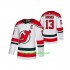 New Jersey Devils Trikot Nico Hischier 13 Adidas Weiß Authentic