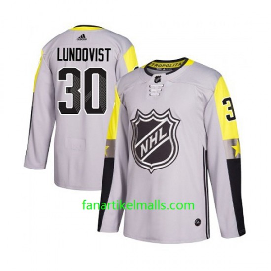 New York Rangers Trikot Henrik Lundqvist 30 Adidas 2018 All-Star Grau Authentic
