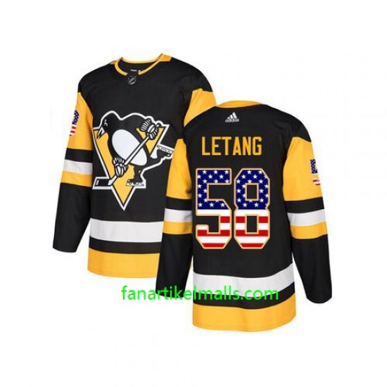 Pittsburgh Penguins Trikot Kris Letang 58 Adidas USA Flag Authentic Pittsburgh Penguins Trikot Kris Letang 58 Adidas USA Flag Authentic