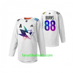 San Jose Sharks Trikot Brent Burns 88 Adidas 2022 Pride Night Weiß Authentic San Jose Sharks Trikot Brent Burns 88 Adidas 2022 Pride Night Weiß Authentic