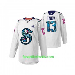 Seattle Kraken Trikot Brandon Tanev 13 Adidas 2022 Pride Night Weiß Authentic Seattle Kraken Trikot Brandon Tanev 13 Adidas 2022 Pride Night Weiß Authentic
