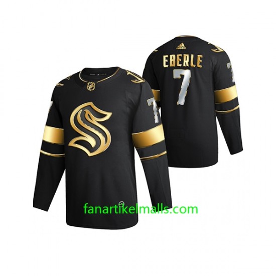 Seattle Kraken Trikot Jordan Eberle 7 2021-22 Schwarz Golden Edition Authentic