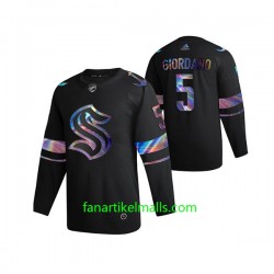 Seattle Kraken Trikot Mark Giordano 5 2021-22 Iridescent Holographic Schwarz Authentic Seattle Kraken Trikot Mark Giordano 5 2021-22 Iridescent Holographic Schwarz Authentic