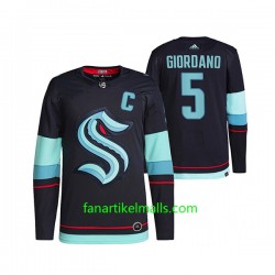 Seattle Kraken Trikot Mark Giordano 5 2021-22 Marineblau Authentic Seattle Kraken Trikot Mark Giordano 5 2021-22 Marineblau Authentic