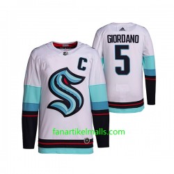 Seattle Kraken Trikot Mark Giordano 5 2021-22 Weiß Authentic Seattle Kraken Trikot Mark Giordano 5 2021-22 Weiß Authentic