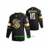 Seattle Kraken Trikot Matty Beniers 10 Adidas 2021 Schwarz Golden Edition Authentic