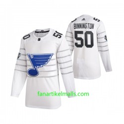 St. Louis Blues Trikot Jordan Binnington 50 Adidas 2020 All-Star Weiß Authentic