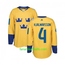 Schweden Trikot Niklas Hjalmarsson 4 Hockey World Cup 2016 Gelb Authentic Schweden Trikot Niklas Hjalmarsson 4 Hockey World Cup 2016 Gelb Authentic