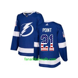 Tampa Bay Lightning Trikot Brayden Point 21 Adidas USA Flag Blau Authentic Tampa Bay Lightning Trikot Brayden Point 21 Adidas USA Flag Blau Authentic