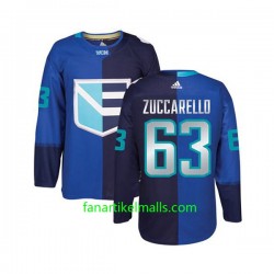 Team Europe Trikot Mats Zuccarello 63 Hockey World Cup 2016 Blau Authentic