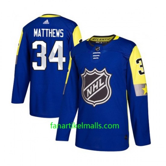 Toronto Maple Leafs Trikot Auston Matthews 34 2018 All-Star Atlantic Adidas Blau Authentic