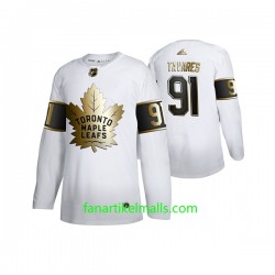 Toronto Maple Leafs Trikot John Tavares 91 Adidas 2019-20 Weiß Golden Edition Authentic Toronto Maple Leafs Trikot John Tavares 91 Adidas 2019-20 Weiß Golden Edition Authentic