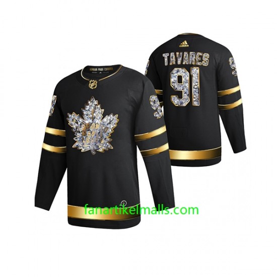 Toronto Maple Leafs Trikot John Tavares 91 Adidas 2022 Diamond Edition Schwarz Authentic Toronto Maple Leafs Trikot John Tavares 91 Adidas 2022 Diamond Edition Schwarz Authentic