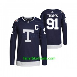 Toronto Maple Leafs Trikot John Tavares 91 Adidas 2022 Heritage Classic Marineblau Authentic Toronto Maple Leafs Trikot John Tavares 91 Adidas 2022 Heritage Classic Marineblau Authentic