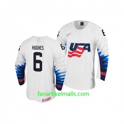 USA Team Trikot Jack Hughes 6 Nike 2019 IIHF World Championship Weiß Authentic USA Team Trikot Jack Hughes 6 Nike 2019 IIHF World Championship Weiß Authentic