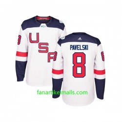 USA Team Trikot Joe Pavelski 8 Hockey World Cup 2016 Weiß Authentic USA Team Trikot Joe Pavelski 8 Hockey World Cup 2016 Weiß Authentic