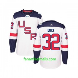 USA Team Trikot Jonathan Quick 32 Hockey World Cup 2016 Weiß Authentic USA Team Trikot Jonathan Quick 32 Hockey World Cup 2016 Weiß Authentic