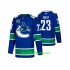 Vancouver Canucks Trikot Alexander Edler 23 Adidas 2019-20 50th Anniversary Blau Authentic