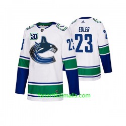 Vancouver Canucks Trikot Alexander Edler 23 Adidas 2019-20 50th Anniversary Weiß Authentic