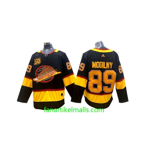Vancouver Canucks Trikot Alexander Mogilny 89 Flying Skate Adidas 2019-20 50th Anniversary Schwarz Authentic