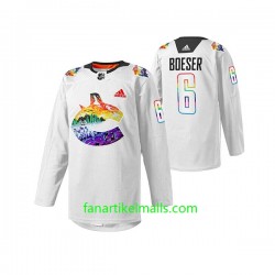 Vancouver Canucks Trikot Brock Boeser 6 Adidas Pride Night Weiß Authentic Vancouver Canucks Trikot Brock Boeser 6 Adidas Pride Night Weiß Authentic