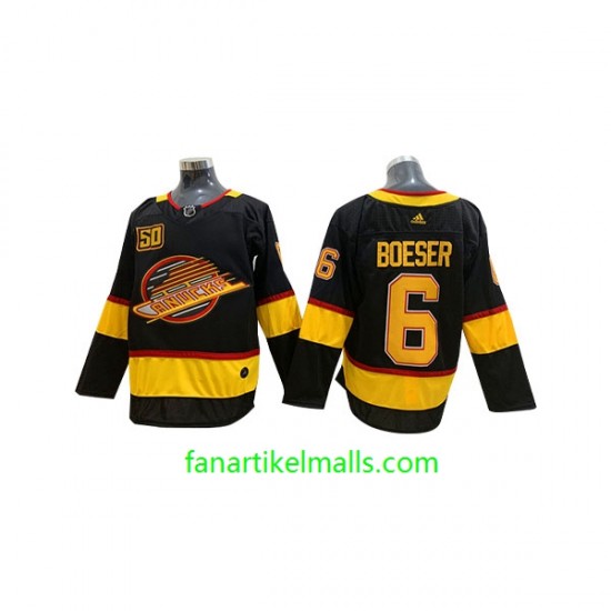 Vancouver Canucks Trikot Brock Boeser 6 Flying Skate Adidas 2019-20 50th Anniversary Schwarz Authentic Vancouver Canucks Trikot Brock Boeser 6 Flying Skate Adidas 2019-20 50th Anniversary Schwarz Authentic