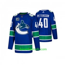 Vancouver Canucks Trikot Elias Pettersson 40 Adidas 2019-20 50th Anniversary Blau Authentic Vancouver Canucks Trikot Elias Pettersson 40 Adidas 2019-20 50th Anniversary Blau Authentic