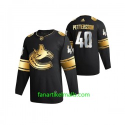 Vancouver Canucks Trikot Elias Pettersson 40 Adidas 2021 Schwarz Golden Edition Authentic Vancouver Canucks Trikot Elias Pettersson 40 Adidas 2021 Schwarz Golden Edition Authentic