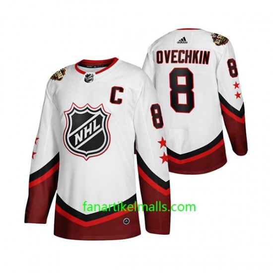 Washington Capitals Trikot Alex Ovechkin 8 2022 All-Star Weiß Authentic