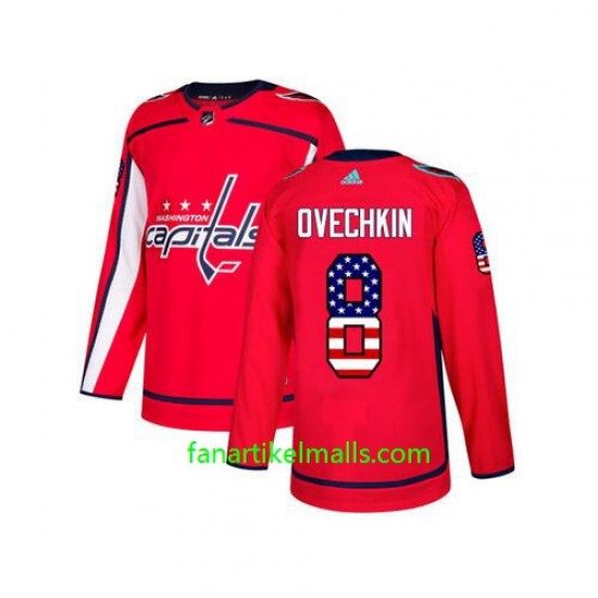Washington Capitals Trikot Alex Ovechkin 8 Adidas USA Flag Authentic