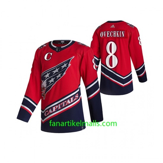 Washington Capitals Trikot Alexander Ovechkin 8 Adidas 2021 Reverse Retro Authentic