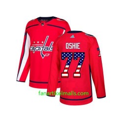 Washington Capitals Trikot T.J. Oshie 77 Adidas USA Flag Authentic Washington Capitals Trikot T.J. Oshie 77 Adidas USA Flag Authentic