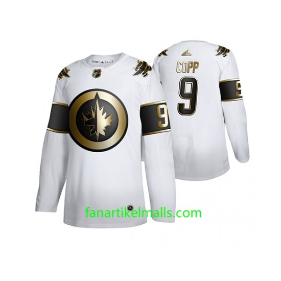 Winnipeg Jets Trikot Andrew Copp 9 Adidas 2019-20 Weiß Golden Edition Authentic