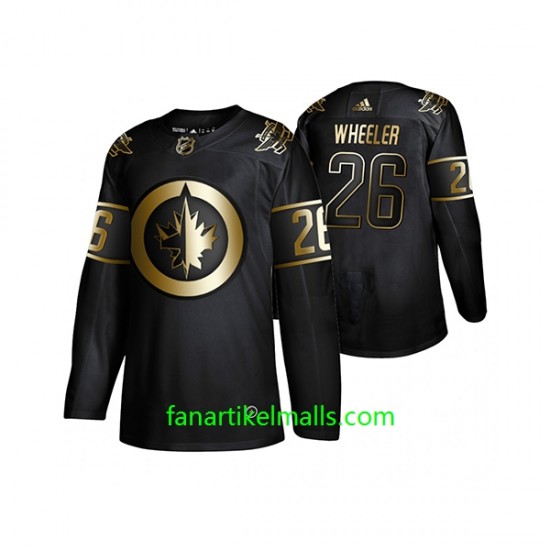 Winnipeg Jets Trikot Blake Wheeler 26 Adidas 2019 Schwarz Golden Edition Authentic