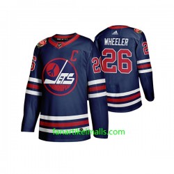 Winnipeg Jets Trikot Blake Wheeler 26 Adidas 2019 Heritage Classic Marineblau Authentic