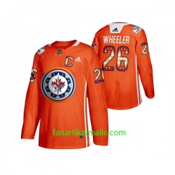 Winnipeg Jets Trikot Blake Wheeler 26 Adidas 2020 WASAC Night Orange Authentic