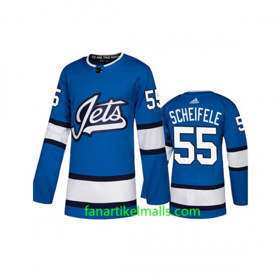 Winnipeg Jets Trikot Mark Scheifele 55 Adidas Blau Authentic