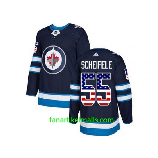 Winnipeg Jets Trikot Mark Scheifele 55 Adidas USA Flag Authentic