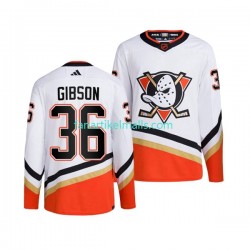 Anaheim Ducks Trikot JOHN GIBSON 36 Adidas 2022-23 Reverse Retro Weiß Authentic Anaheim Ducks Trikot JOHN GIBSON 36 Adidas 2022-23 Reverse Retro Weiß Authentic