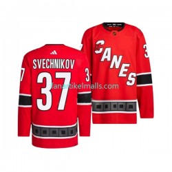 Carolina Hurricanes Trikot ANDREI SVECHNIKOV 37 Adidas 2022-23 Reverse Retro Rot Authentic