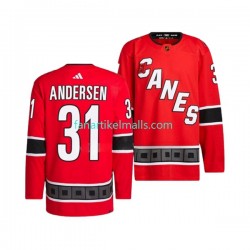 Carolina Hurricanes Trikot FREDERIK ANDERSEN 31 Adidas 2022-23 Reverse Retro Rot Authentic