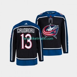 Columbus Blue Jackets Trikot Johnny Gaudreau 13 Adidas 2022-23 Reverse Retro Marineblau Authentic Columbus Blue Jackets Trikot Johnny Gaudreau 13 Adidas 2022-23 Reverse Retro Marineblau Authentic
