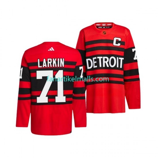 Detroit Red Wings Trikot DYLAN LARKIN 71 Adidas 2022-23 Reverse Retro Rot Authentic