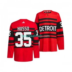 Detroit Red Wings Trikot VILLE HUSSO 35 Adidas 2022-23 Reverse Retro Rot Authentic Detroit Red Wings Trikot VILLE HUSSO 35 Adidas 2022-23 Reverse Retro Rot Authentic