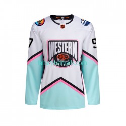 Edmonton Oilers Trikot CONNOR MCDAVID 97 2023 All-Star Adidas Weiß Authentic