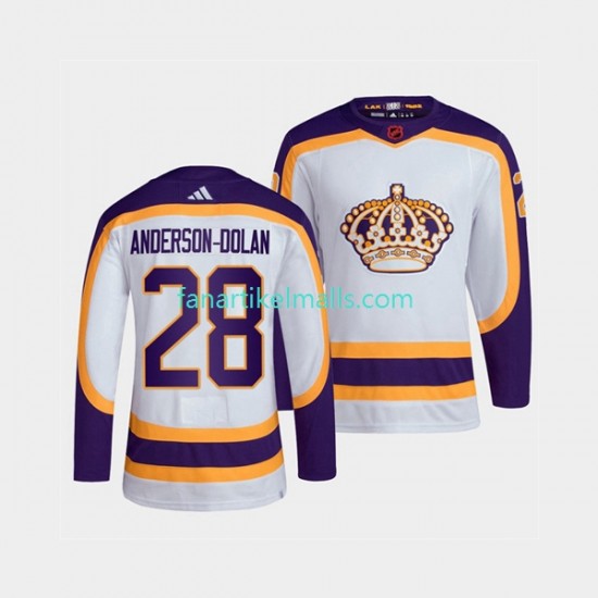 Los Angeles Kings Trikot Jaret Anderson-Dolan 28 Adidas 2022 Reverse Retro Weiß Authentic Los Angeles Kings Trikot Jaret Anderson-Dolan 28 Adidas 2022 Reverse Retro Weiß Authentic