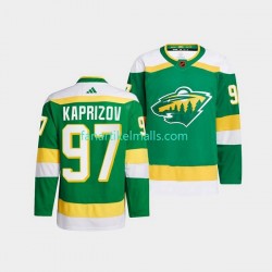 Minnesota Wild Trikot Kirill Kaprizov 97 Adidas 2022-23 Reverse Retro Grün Authentic Minnesota Wild Trikot Kirill Kaprizov 97 Adidas 2022-23 Reverse Retro Grün Authentic