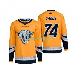 Nashville Predators Trikot Juuse Saros 74 Adidas 2022-23 Reverse Retro 2.0 Gelb Authentic Nashville Predators Trikot Juuse Saros 74 Adidas 2022-23 Reverse Retro 2.0 Gelb Authentic
